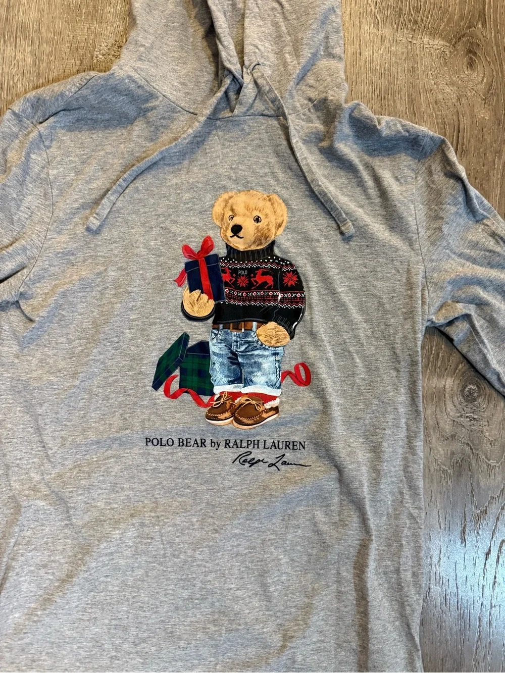 Polo Ralph Lauren Men's Cotton Polo Bear Jersey Hooded T-Shirt